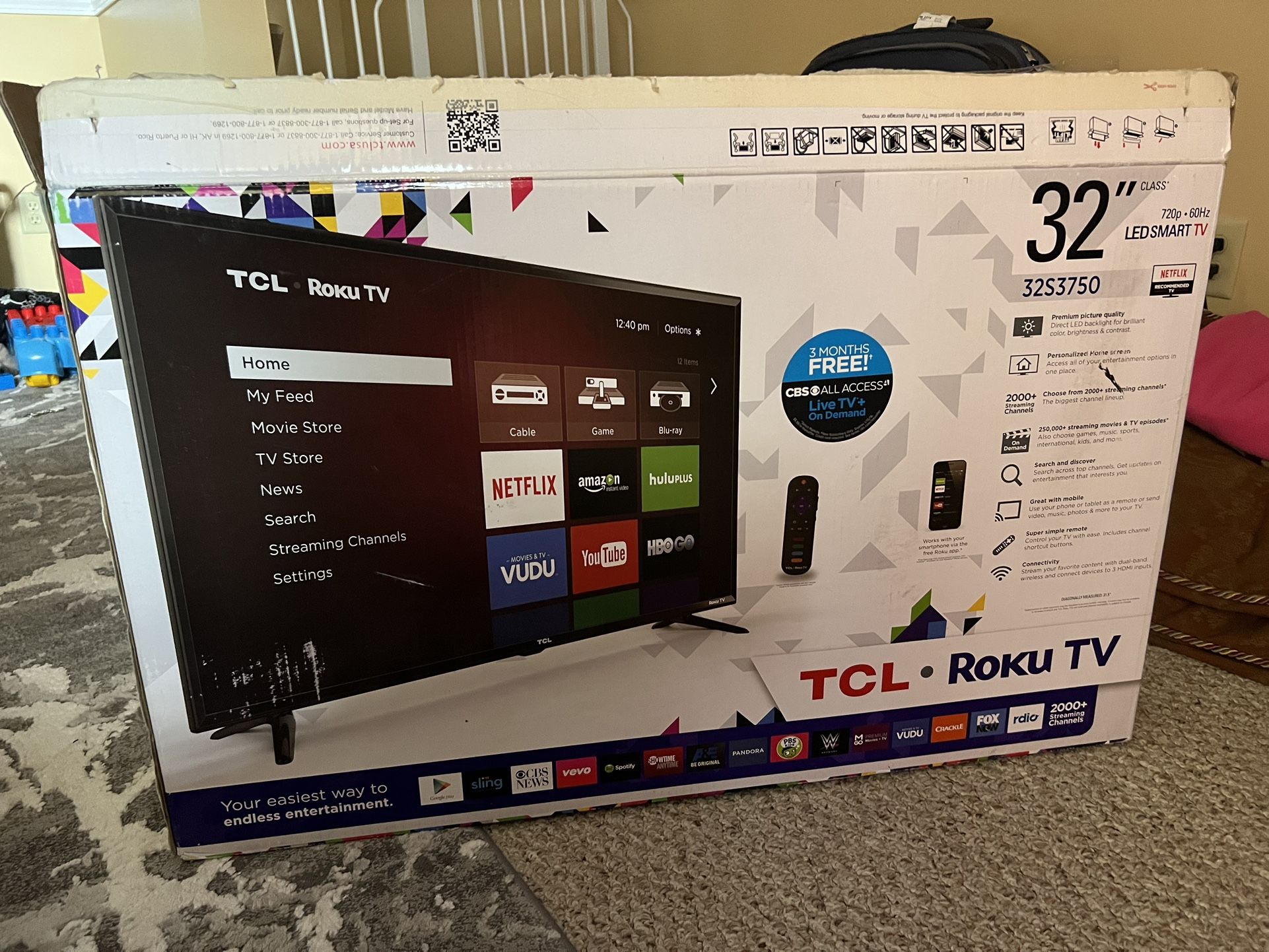 32” Roku LED Smart TV