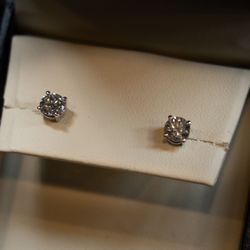 14k Diamond Earrings 1ctw Studs