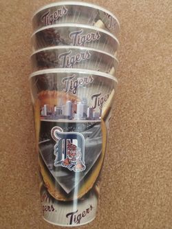 DETROIT TIGERS team 'beverage' cups. Set of 4