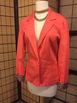 Orange blazer