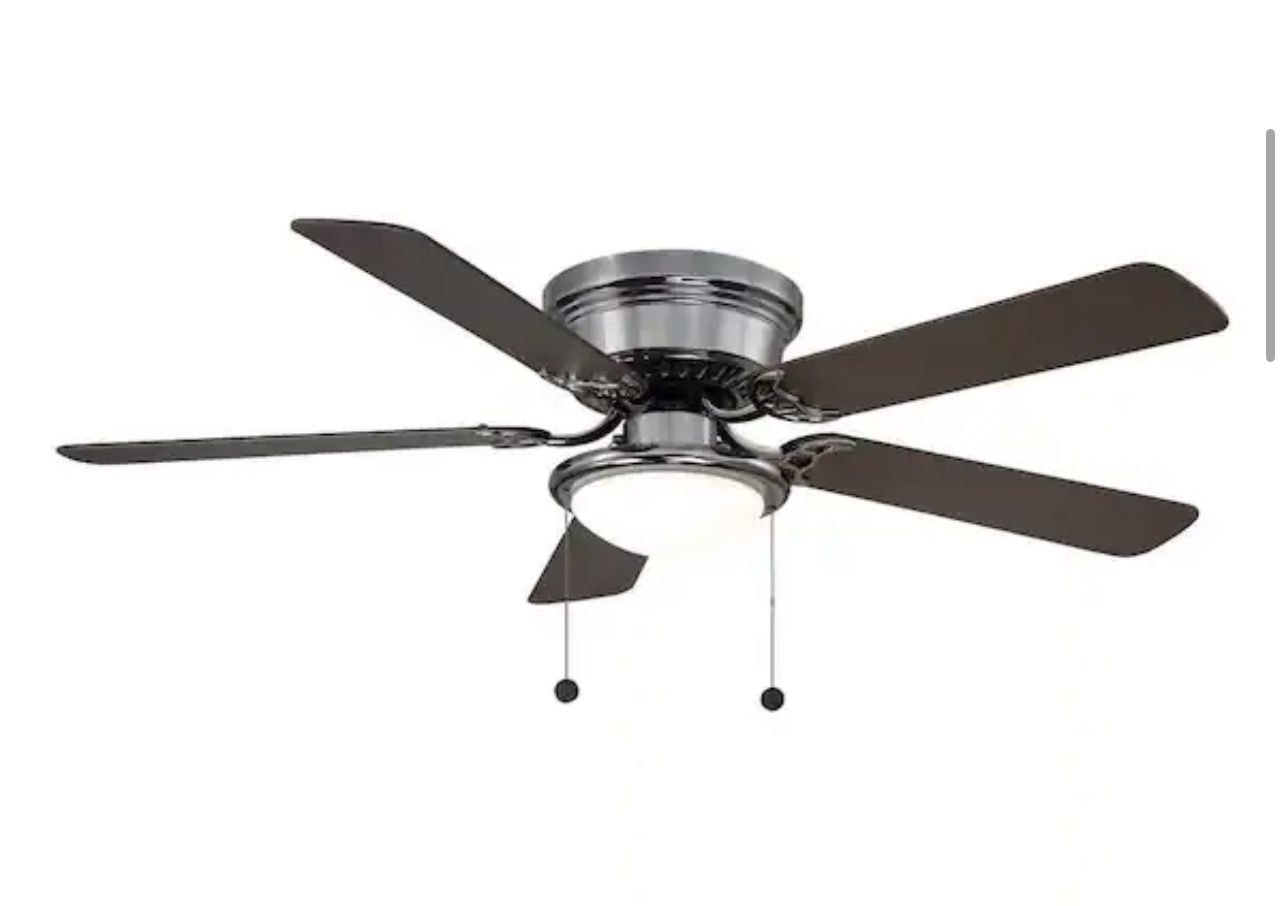 Hugger 52 in. LED Gunmetal Ceiling Fan New In Box