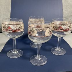 Johnson Brothers “Friendly Village” Collection Wine Glasses 