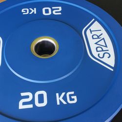 Olympic Rubber Bumper Plates - 20kg / 45lb