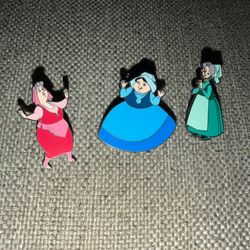 Flora, Fawna & Maryweather Disney Pins 