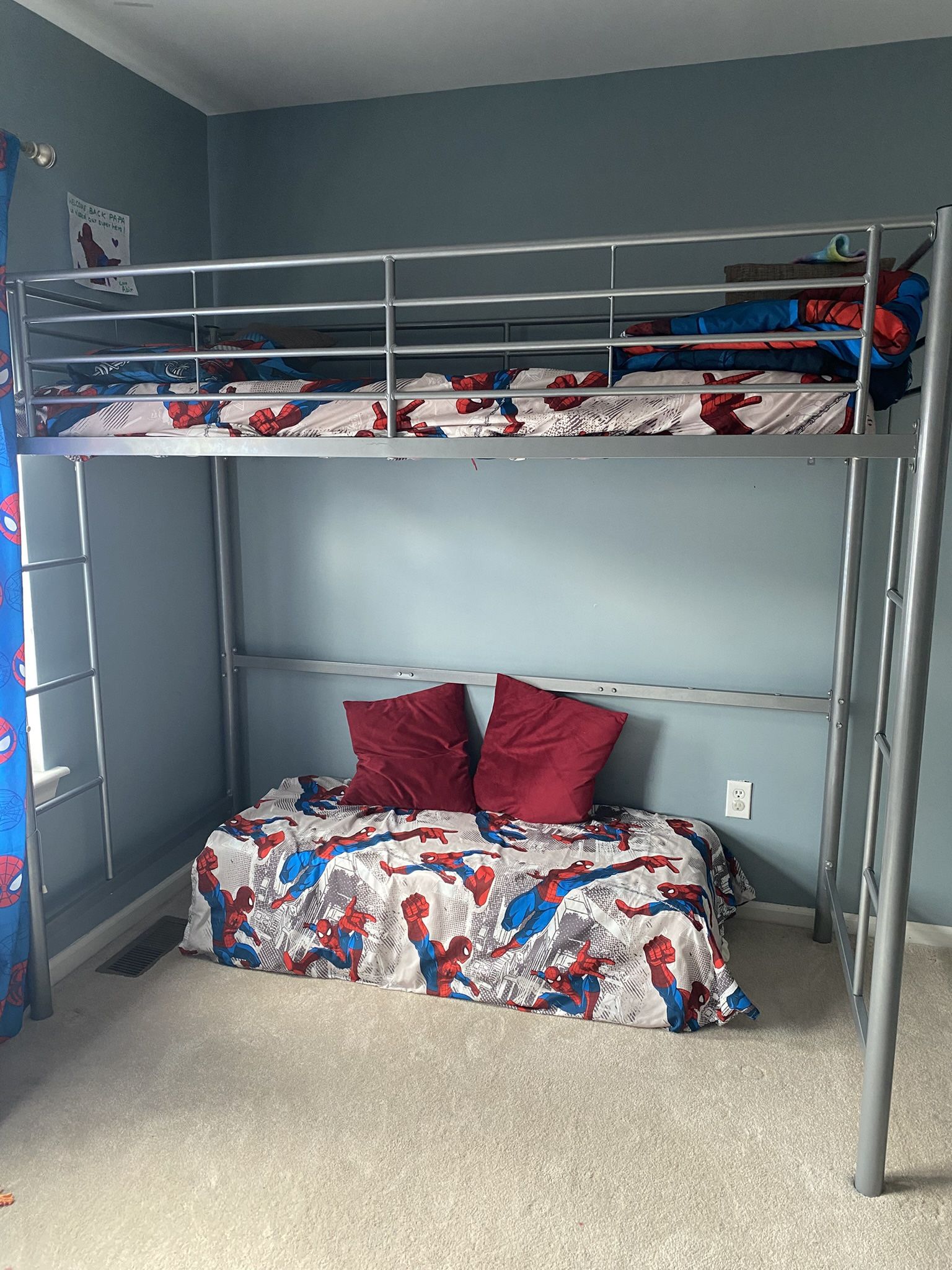 Twin Loft Bed - Metal