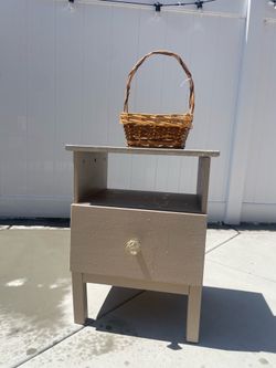 Nightstand and basket FREE