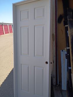 30x80- 6 PANELS -L-H-  SOLID CORE - PRE HUNG