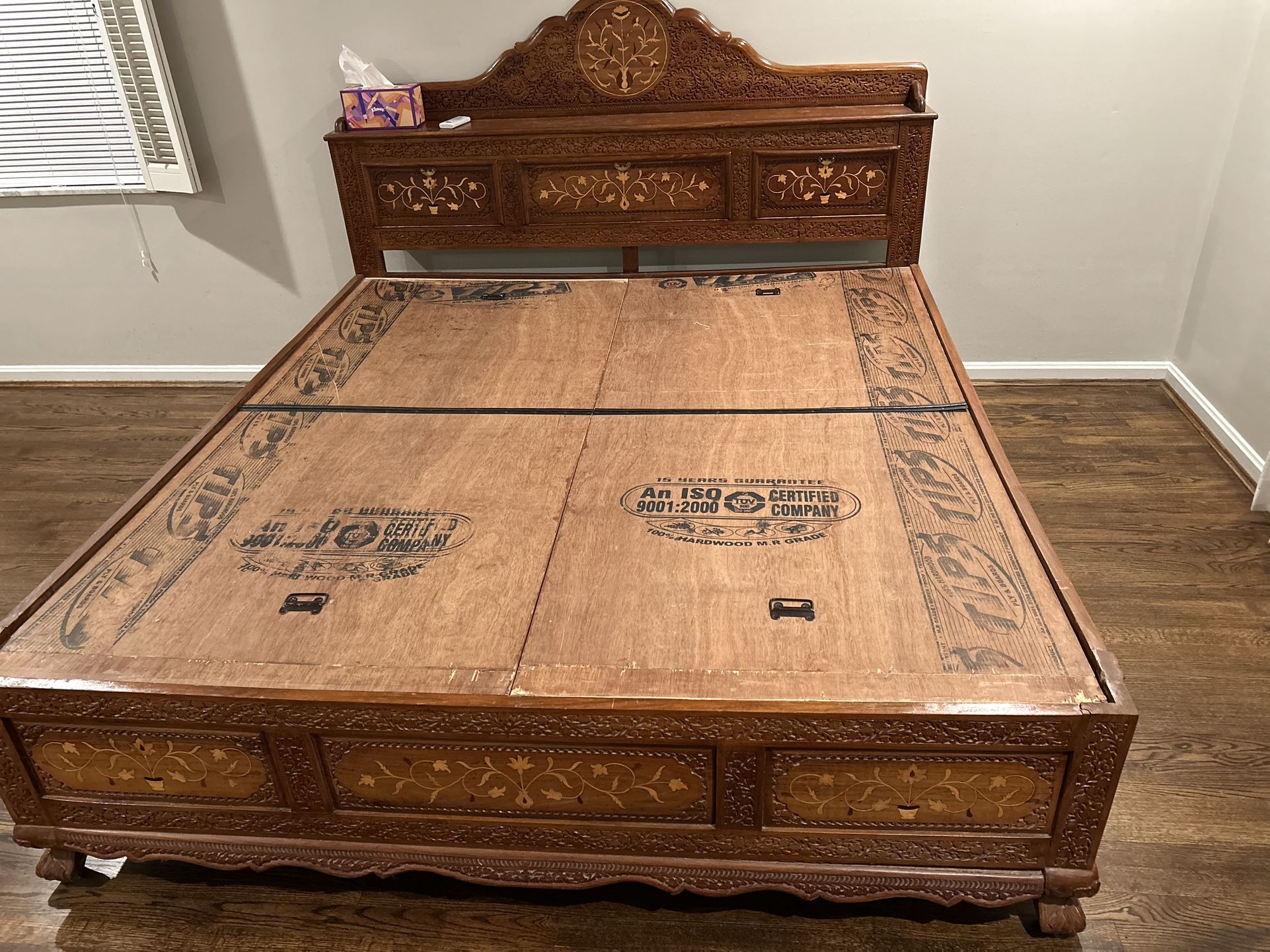 King Size Bed - Solid Wood