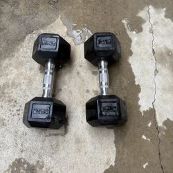 25lb Hex Dumbbells