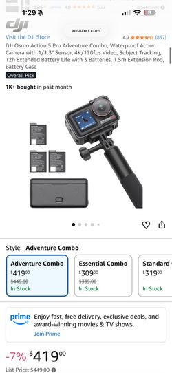 DJI Osmo Action 5 Pro Adventure Combo