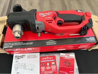 Milwaukee M18 FUEL GEN II 18V Lithium-lon Brushless Cordless 1/2 in. Hole Hawg Right Angle Drill (Tool-Only)