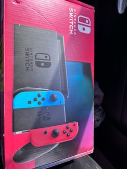 Nintendo Switch Neon Blue/Red Console Box