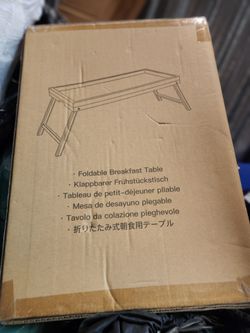 Breakfast bed table