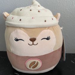 Squirrel Latte SQUISHMALLOW 8in