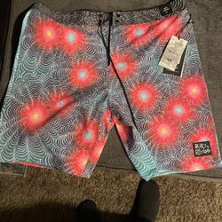 RVCA Boards Shorts 36 Waist By 19 Length .  Dope Shorts I Just Didn't Get A Chance To Wear Them And Im A Size 38 Now.  $60 When I Bought Them. 