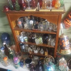 Old And New Glass Glasses And Bottles