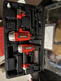 🔨 Husky Pneumatic 2-Piece Nail Gun Combo Kit with Hard Case 🔨