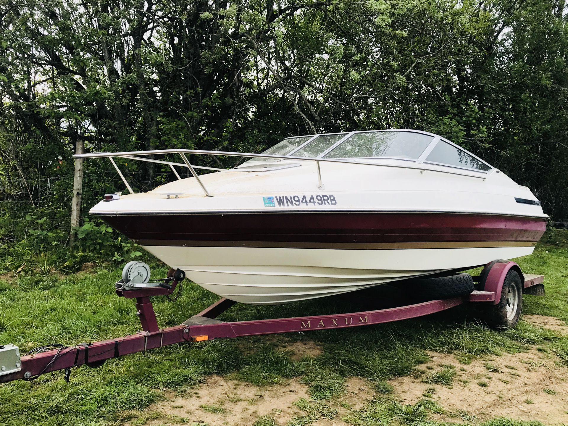 MAXUM boat sell or trade for Aluminum boat