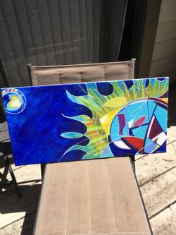 Art work. Canvas painting