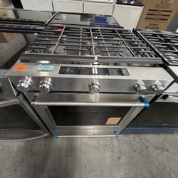 Gas Stove Range Slide In Kitchen Aid 