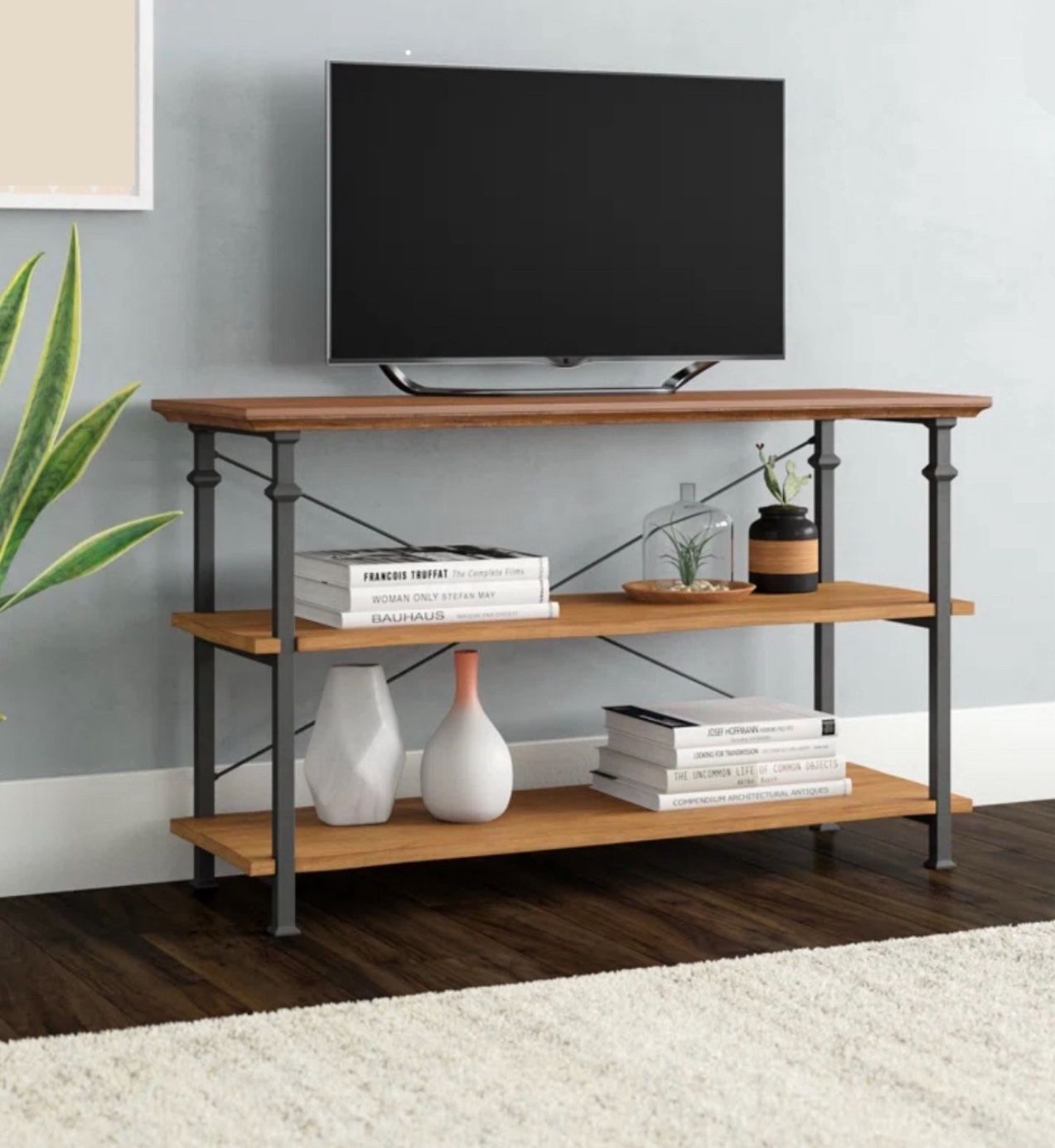 Modern Farmhouse Industrial Console Sofa Table / TV Stand