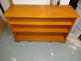 Solid Wood Open Shelves Cabinet