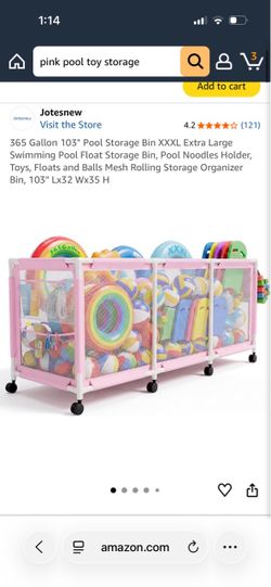 Pink Pool Float Storage