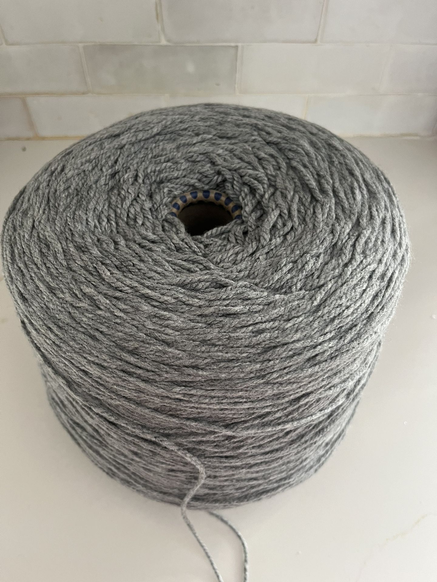 Grey Acrylic Yarn ( 1050 Grams)