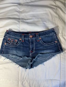 True Religion Spicy Short Denim Shorts Size 29