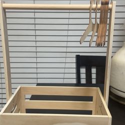 Wooden crate for baby shower gift