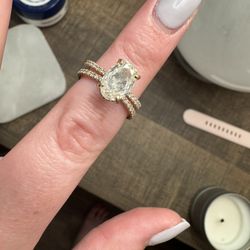 GIA Certified NATURAL Oval Cut Diamond Engagement Ring 14k Yellow Gold 2.00ct