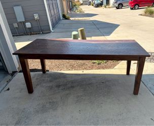 Large Solid Wood Dining Table – Great Refinishing Project