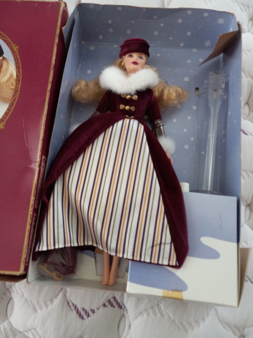 Victorian Ice Skater Barbie Doll