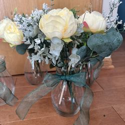 Yellow Peony Vases 