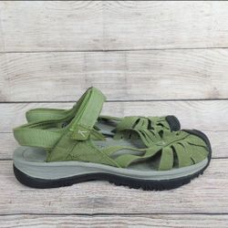 KEEN Womens Green Closed Toe Anti-Odor Anatomic Foot Bed Slingback Sandal Sz 8.5