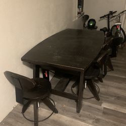 Black Dining Room Table 