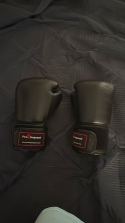 Pro Impact Black Boxing Gloves 16oz