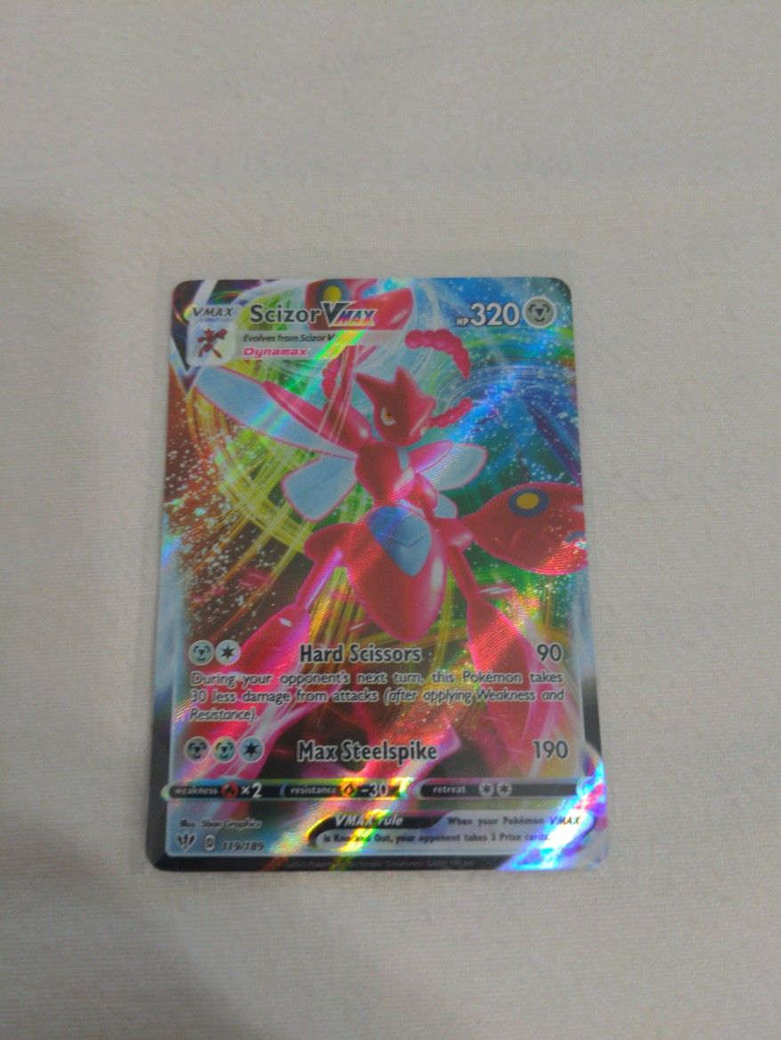 Pokemon Card Scizor Vmax