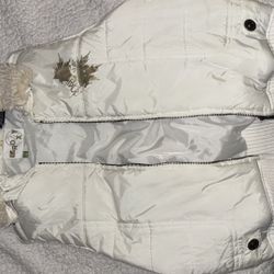 Roxy Cream White Puffer Vest