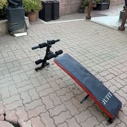 Abdominal bench  with adjustable height