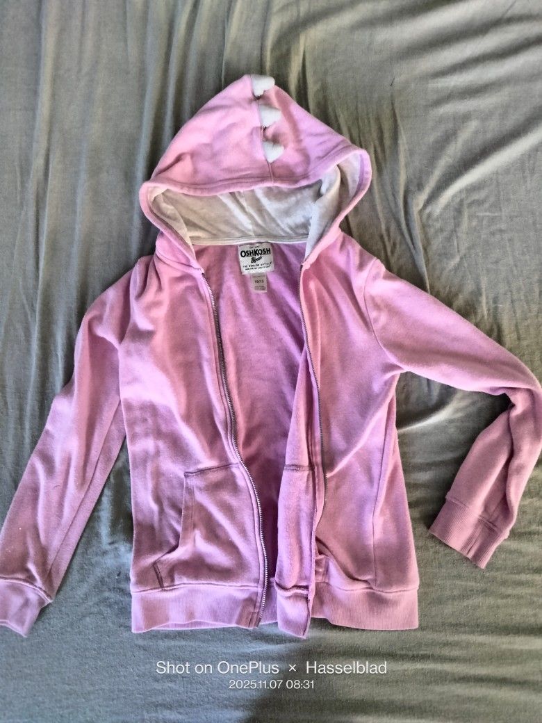 Kids Dinosaur Hoodie Size 10/12