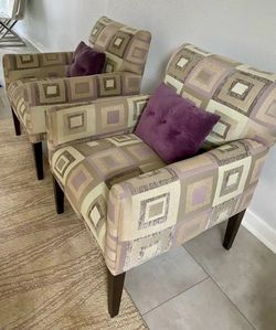 Upholstered side chairs
