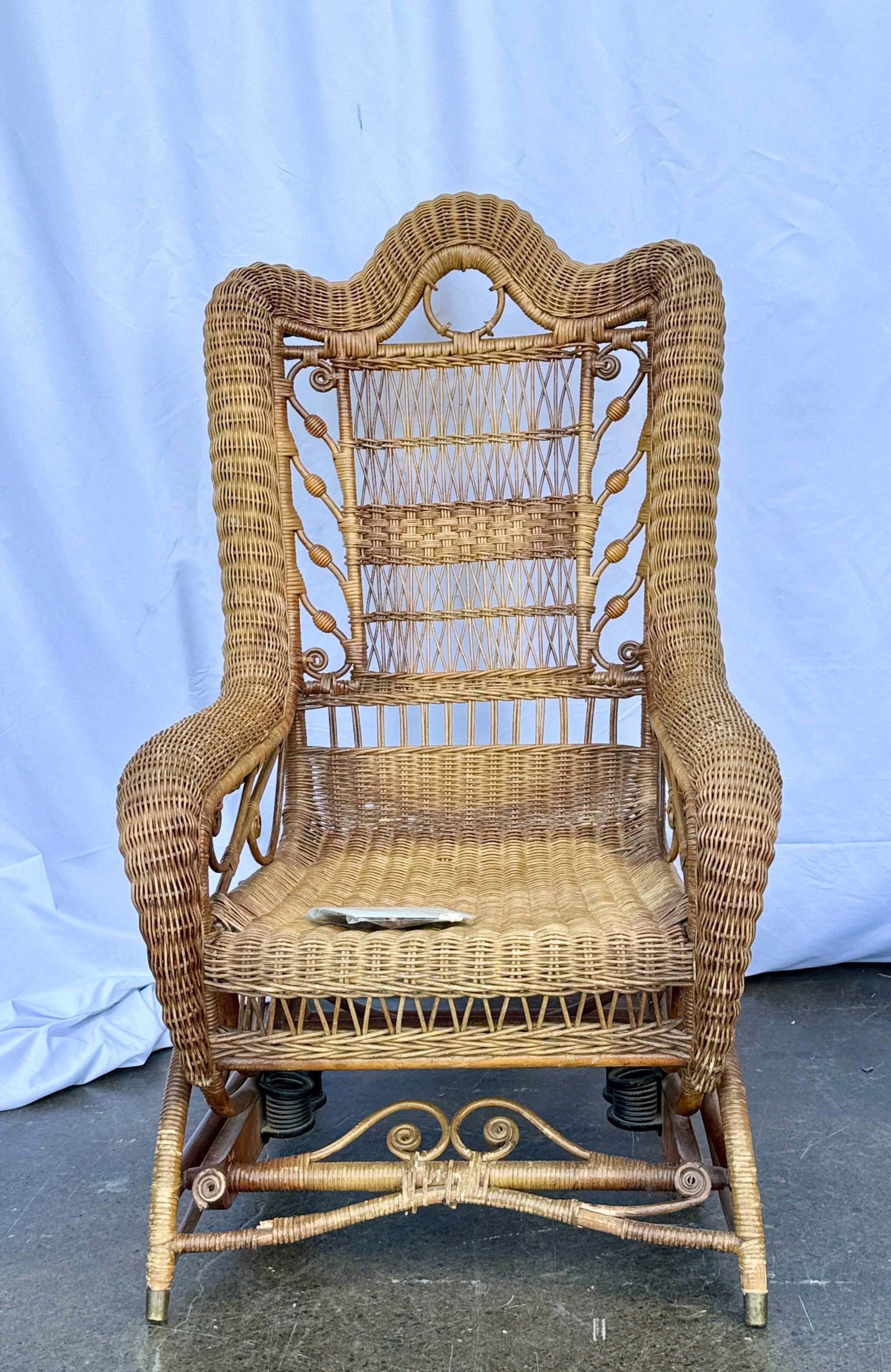 Vintage Wicker Rocker