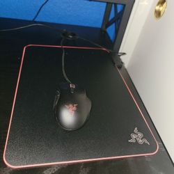 Gaming Mat And Gamer Mouse