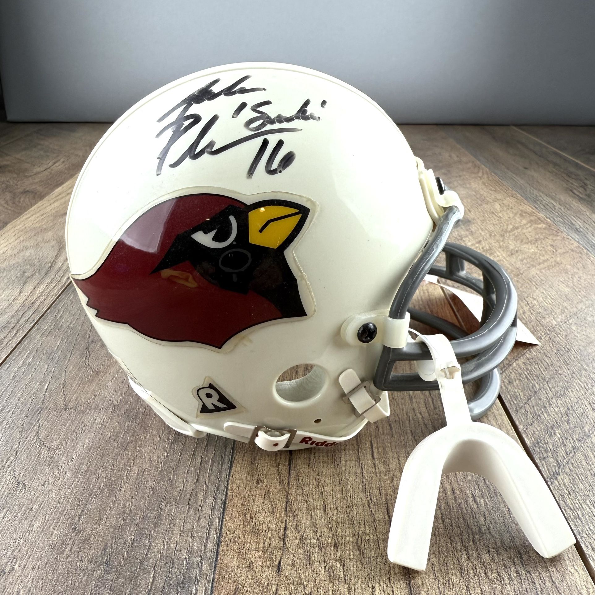 Jake Plummer Signed Arizona Cardinals (Riddell) Mini Helmet With “Snake” Includes COA