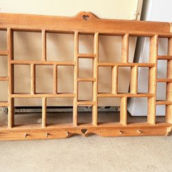 Solid Oak Trinket Shelf 37” 