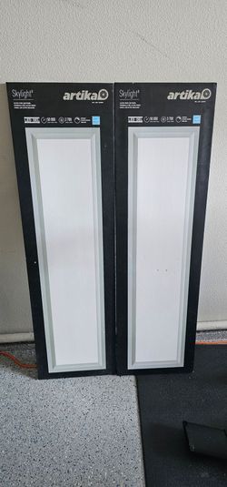 Artika Skylight Ultra-Thin LED Panels (Pair) - 1x4 ft, Dimmable - NEW