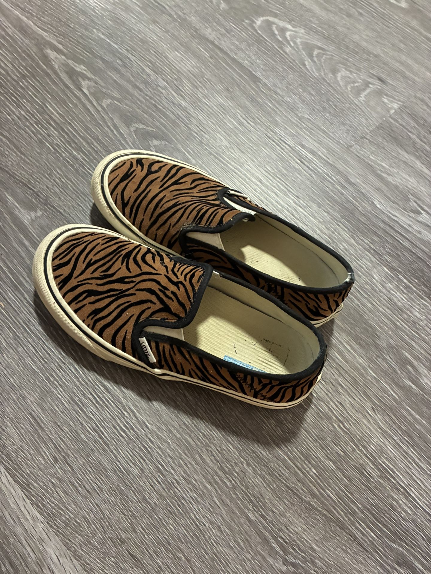 Vans Animal Print Canvas Slide Size 5.5