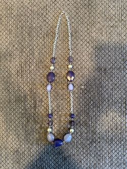 Purple Beaded necklace