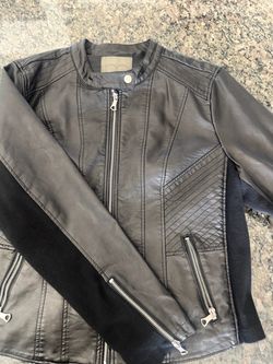 Faux leather jacket